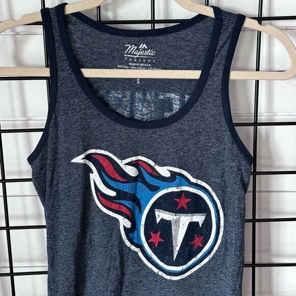 Tennessee Titans Derrick Henry‎ Tank Top Womens S Blue Majestic Threads - Picture 3 of 6